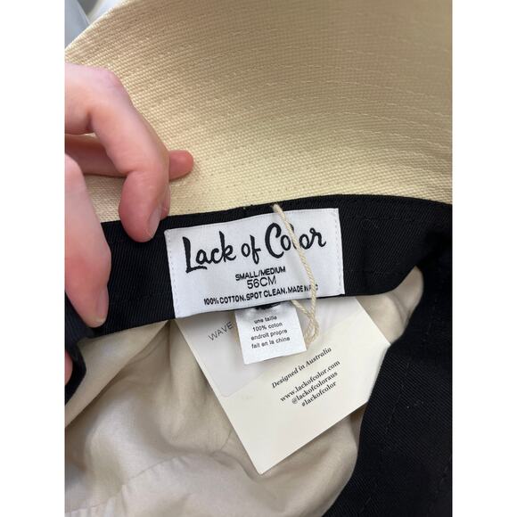 Lack of Color Wave Cotton Canvas Bucket Hat Cream Sun Protection UPF 50+ S/M - Picture 10 of 12